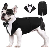 AOFITEE dog tuxedo shirt offers comfortable fit for festive celebrations.