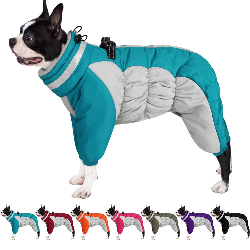 AOFITEE fullbody coat back zipper shows easy wear and secure closure.