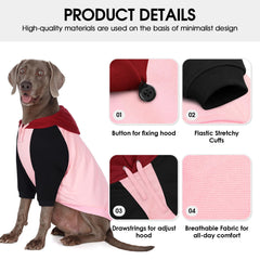 AOFITEE medium dog hoodie holiday-ready styling illustrates festive flair for gatherings and celebrations.