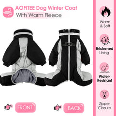 AOFITEE fleece-lined coat provides warmth and soft comfort during cold walks