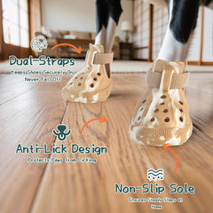 AOKOWN dog shoes heat protection on hot pavement during walks