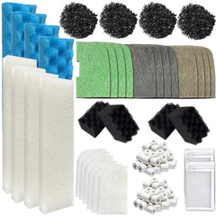 Aolleteau coconut shell carbon pad removes impurities for clearer aquarium water.