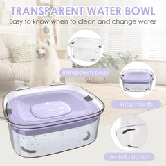 AONKEY floating disk close-up highlights anti-spill mechanism that slows drinking and reduces splashes.