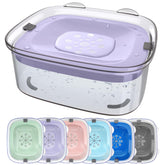 AONKEY 3L no-spill dog bowl top view shows large capacity for all-day hydration.