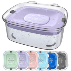 AONKEY 3L no-spill dog bowl top view shows large capacity for all-day hydration.