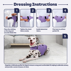 AOOLMOL dog anxiety vest Velcro close-up illustrating adjustable fit.