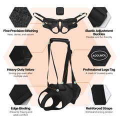 AOOLMOL dog sling adjustable straps offer flexible fit for different sizes