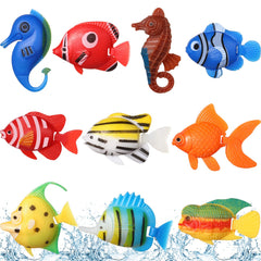 Aoriher artificial fishes floating decor adds vibrant color for lively tank aesthetics.