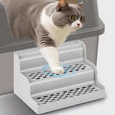 Aothey Litter Box Step dual-design front view for easy access and safer entry.