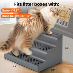 Aothey Litter Box Step features a durable non-slip surface for daily use.