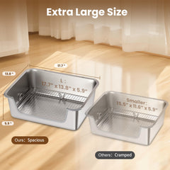 Aothey Rabbit Litter Box with extra large dimensions for spacious use