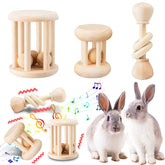 AOWPFVV wooden bunny toy branch, safe chew for small pets