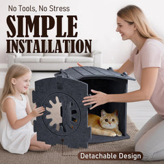Apasiri Cat House reinforced durability image shows tear-resistant construction