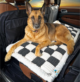 APetsPlanet dog bed on car back seat extender keeps dogs comfy during trips