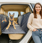 APetsPlanet dog seat cover back seat hard bottom supports up to 280 lbs for larger dogs