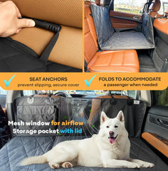 APetsPlanet pet hammock with mesh window for airflow and visibility
