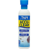 API Accu-Clear 8oz bottle for clearer aquarium water and easier maintenance.