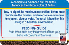 API Betta Food Floating Pellet demonstrates easy digestion and reduced waste in home aquariums.