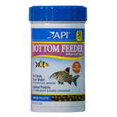 API Bottom Feeder Pellets 4oz container for easy, measured feeding.