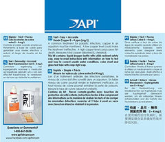 API Copper Test Kit color card visual helps compare copper levels quickly for accuracy.