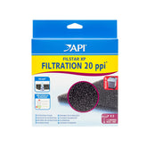 API Filstar XP filtration foam 20ppi pad side view for large particle filtration.
