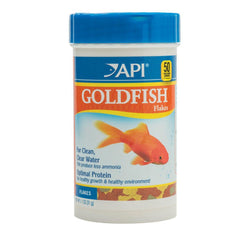API Goldfish Flakes container—1.1-ounce package for convenient feeding.