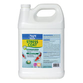 API POND STRESS COAT bottle close-up showing label and dechlorination benefit