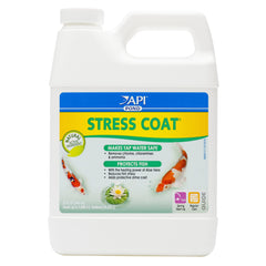 API POND STRESS COAT bottle pour for safe pond water conditioning