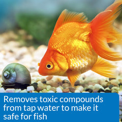 API Proper pH 7.5-annotated-graphic illustrates how to achieve a stable pH in a new tank.