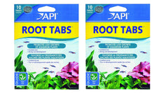 API Root Tabs packaging shows a 2-pack box for convenient aquarium plant nutrition.