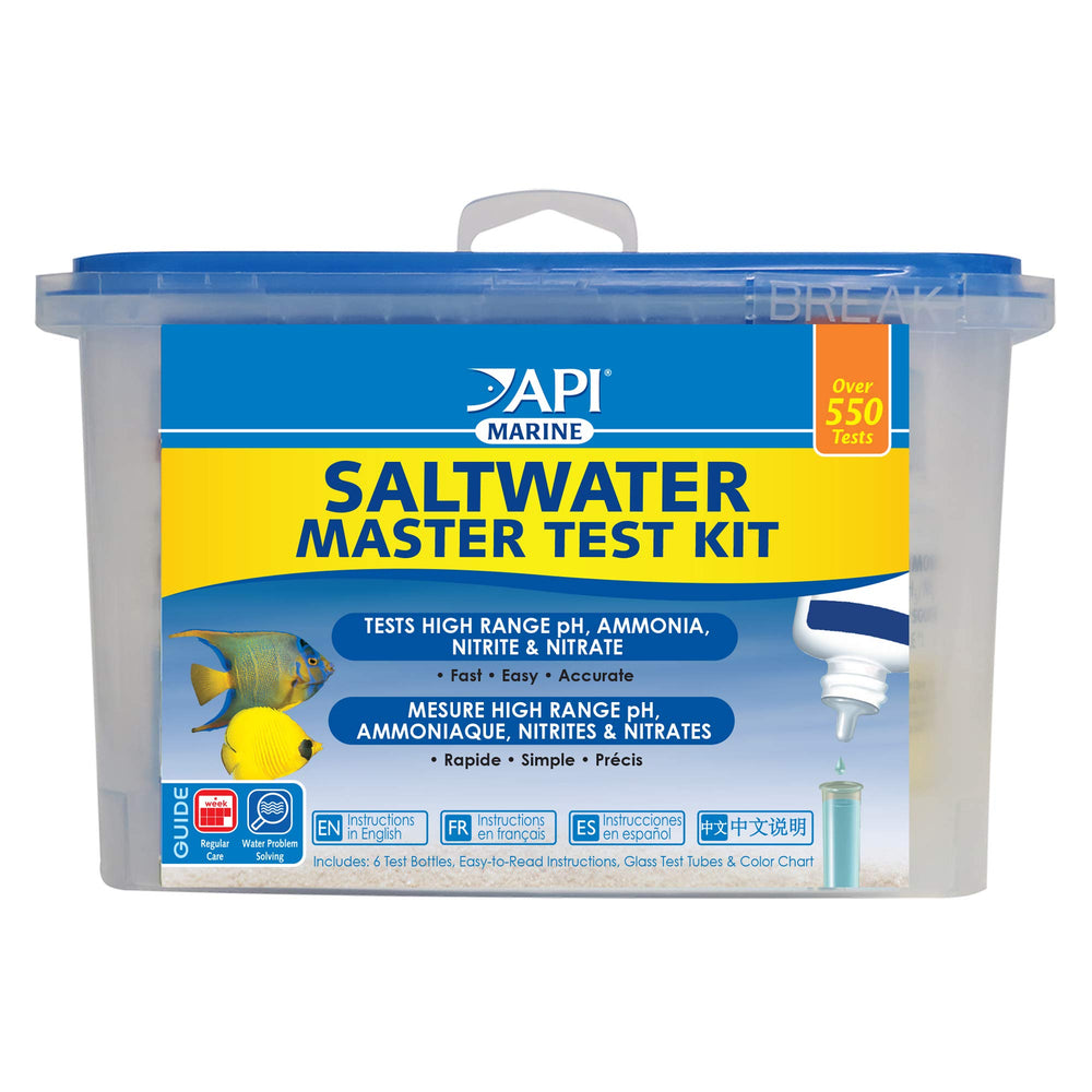 API Saltwater Master Test Kit front view for quick reef-ready water checks