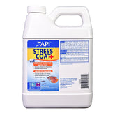 API Stress Coat bottle front for safe water conditioning and fish protection.