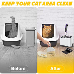 Apidgrowth litter scooper stand keeps your tools organized and accessible.