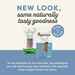 Applaws natural tilapia loin treat closeup highlighting grain-free protein option.