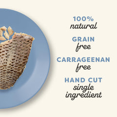 Applaws single-ingredient tilapia treat closeup, simple snack for curious cats.