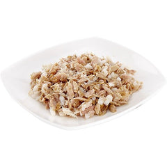 Applaws succulent tuna fillet with crab close-up of ingredients and texture.