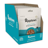 Applaws tuna freeze-dried cat treats bag close-up showing high-protein snack.