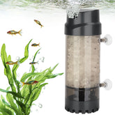 AQQA aquarium fluidized moving bed filter showing tumbling action enhances nitrification.