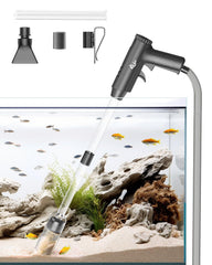 AQQA aquarium gravel cleaner assembly for quick setup and easy maintenance