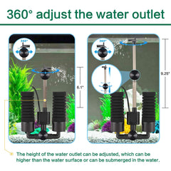 AQQA filter biochemical cotton ribbing boosts surface area for debris capture.
