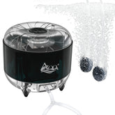 AQQA Fish Tank Air Pump front view demonstrates compact, ultra-silent operation for quiet aquariums.