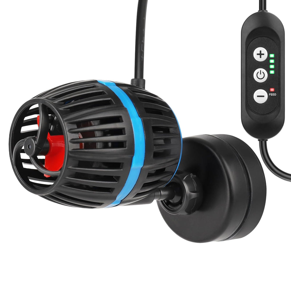 AQQA Magnetic Wave Maker front view for reef-tank submersible design