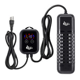 AQQA submersible heater with external controller shows precise 1200W control.