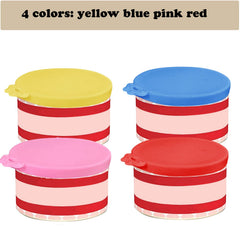 AQSXO cat can lids pressed on rim form a close seal.