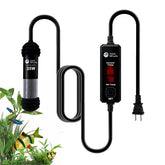 AquaMiracle 25W small aquarium heater showing ultra-compact design for tiny tanks.