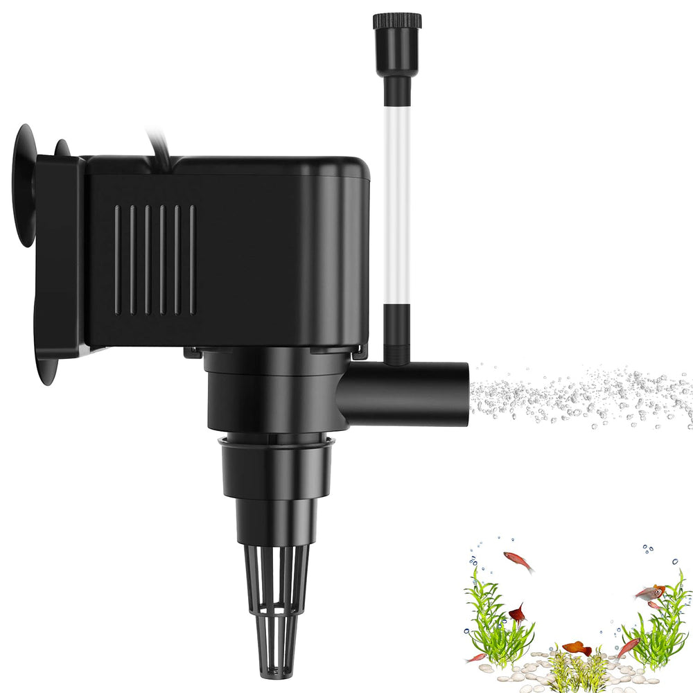 AquaMiracle aquarium powerhead pump front view enhances tank circulation and aeration
