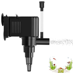 AquaMiracle aquarium powerhead pump front view enhances tank circulation and aeration