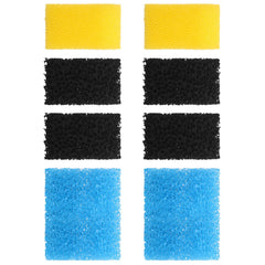 AquaMiracle filter-pack complete-set showing all sponge types for efficient filtration.