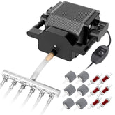 AquaMiracle quiet air pump showing compact design and strong airflow for tanks