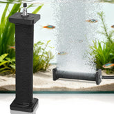 AquaMiracle rubber air stone front view showing compact diffuser for efficient oxygen release.